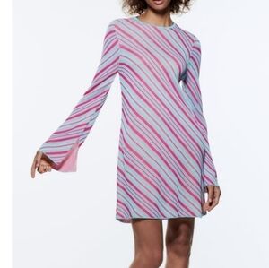 Zara striped knit dress